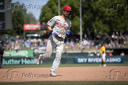 MLB: Philadelphia Phillies at Athletics