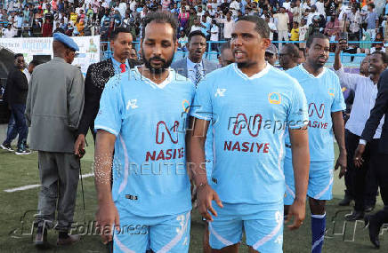 An exhibition match as part of a 