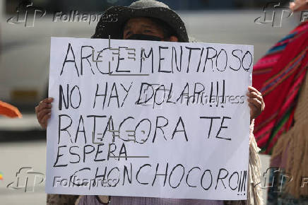 Comerciantes bolivianos protestan contra la 
