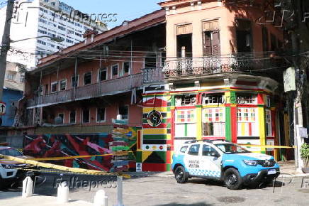 Incêndio em casarão na lapa no rio de janeiro