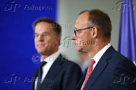 German Chancellor Merz and NATO Secretary General Rutte meet in Berlin
