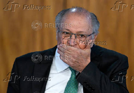 Brazil's Vice President Alckmin and Finance Minister Haddad attend event after U.S. President Trump announced tariffs on imports from Brazil, in Brasilia