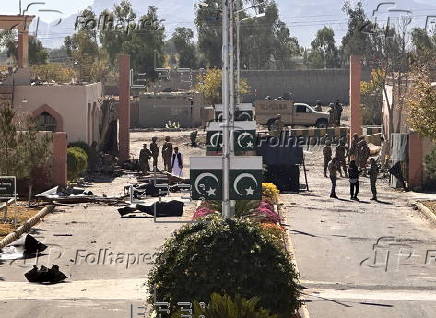 Aftermath of attack on Pakistani military college near Afghan border