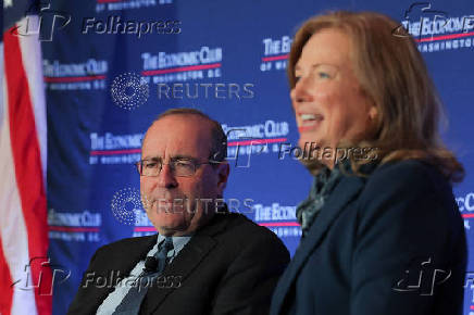 Federal Reserve Bank of Richmond President Thomas Barkin attends a conversation with the Economic Club of Washington DC