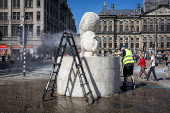 Preparations ahead National Remembrance Day in Amsterdam