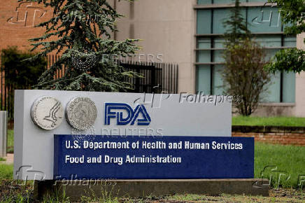 FILE PHOTO: Signage is seen outside of FDA headquarters in White Oak, Maryland