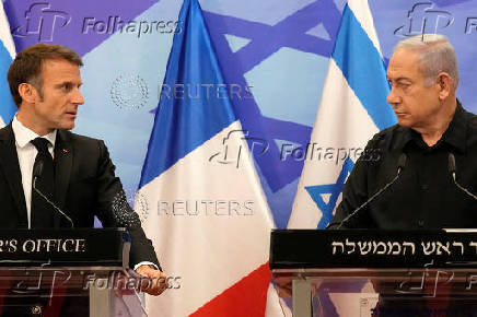 FILE PHOTO: France's Macron visits Jerusalem amid Israel-Palestinian conflict