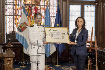 Leonor recibe el título de Hija Adoptiva de Marín (Pontevedra)