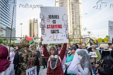 'March for Gaza' rally in Kuala Lumpur calls for end to starvation tactics in Gaza
