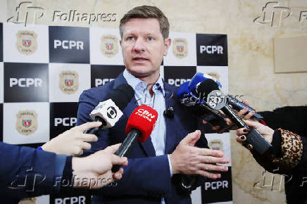 Coletiva sobre operação contra empresa de emplacamento