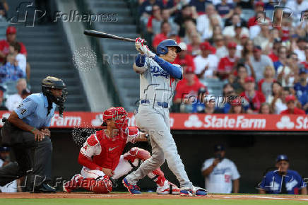MLB: Los Angeles Dodgers at Los Angeles Angels