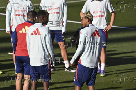 Entrenamiento de la selección española