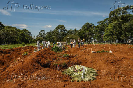 Sepultamento no Cemitério de Vila Formosa, em São Paulo