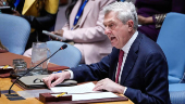 Filippo Grandi, United Nations High Commissioner for Refugees addresses members of the Security Council at U.N. Headquarters in New York