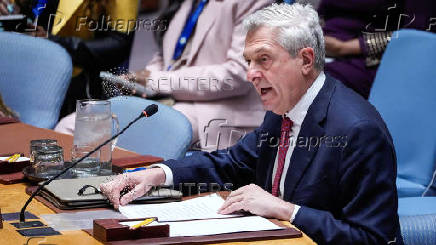 Filippo Grandi, United Nations High Commissioner for Refugees addresses members of the Security Council at U.N. Headquarters in New York