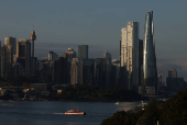 A view of the Sydney skyline and Central Business District