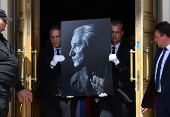 Funeral ceremony for Russian ballet maestro Yuri Grigorovich in Moscow