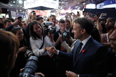 French President Macron visits VivaTech fair in Paris