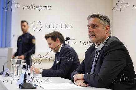 Graz police and prosecutors hold a press conference following school shooting, in Graz