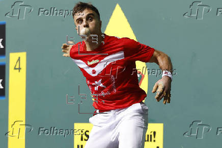 Final del campeonato de San Fermín del Cuatro y Medio de pelota