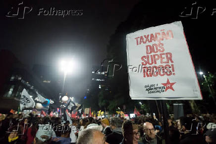 Ato pela taxação dos super ricos en SP