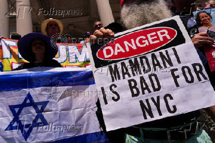 Rally against Zohran Mamdani for New York City Mayor
