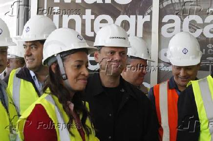 Governador Tarcísio visita obras do monotrilho - SP