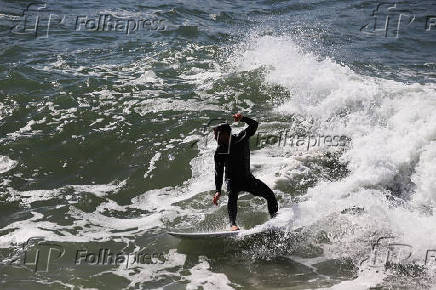 Ressaca do mar no Rio de Janeiro.