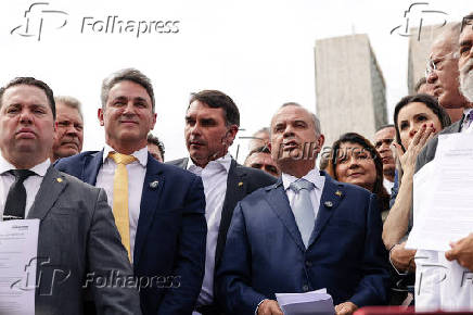 Coletiva de imprensa do PL sobre anistia