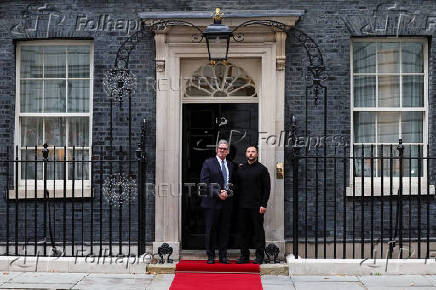 British PM Starmer and Ukrainian President Zelenskiy meet in London
