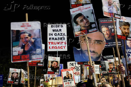 Protest against Israeli government and to demand the release of all hostages, in Tel Aviv