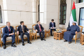 Sheikh Mansour bin Zayed Al Nahyan, UAE Vice President and Deputy Prime Minister meets with Igor Krasnov, Prosecutor-General of Russia, in Abu Dhabi