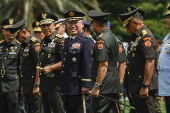 Japanese Self Defense Chief of Staff meets Indonesian Chief of Armed Forces in Jakarta