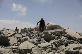 Aftermath of U.S. air strikes in Sanaa