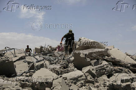 Aftermath of U.S. air strikes in Sanaa
