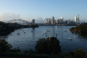 A view of the Sydney skyline and Central Business District
