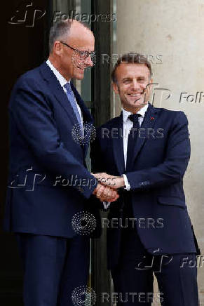 French President Macron meets newly elected German Chancellor Merz in Paris
