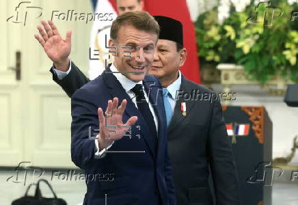 France's President Emmanuel Macron visits Indonesia