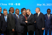 Chinese Foreign Minister Wang Yi, attends signing ceremony of Convention on the Establishment of The International Organization for Mediation (IOMed) in Hong Kong