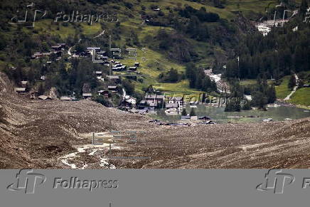Aftermath of Birch Glacier collapse in Switzerland