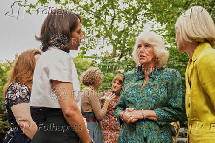 Britain's Queen Camilla attends the Women's Prize for Fiction and Nonfiction event in London