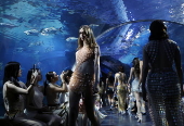 Recycled waste fashion show in Bangkok displays clothing created from trash