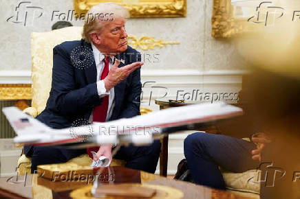 U.S. President Donald Trump meets with NATO Secretary General Mark Rutte at the White House in Washington, D.C.