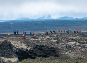 Volcano eruption near Grindavik