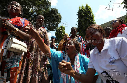 Tanzanian opposition leader and former presidential candidate of CHADEMA party Tundu Lissu appears at the Kisutu Residents Magistrate Court in Dar es Salaam