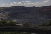 Iron ore open pit mine in Kryvyi Rih