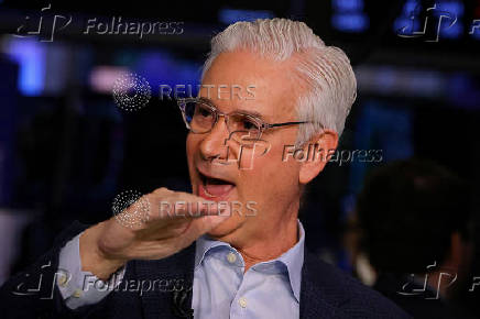 Wells Fargo CEO Charlie Scharf speaks during in interview with CNBC on the floor of the NYSE in New York