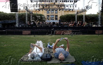Outdoor classical music festival in Zagreb