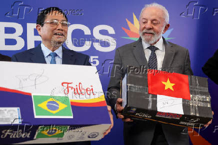 Brazil's President Lula meets with Vietnam's Prime Minister Pham Minh Chinh, in Rio De Janeiro