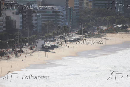 Ressaca do mar no Rio de Janeiro.